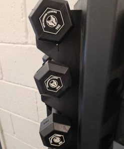 Wolverson Fitness New Gear Wolverson Rubber HEX Dumbbell 1kg-10kg Pair Set With Rack 7 Wolverson Fitness New Gear Wolverson Rubber HEX Dumbbell 1kg-10kg Pair Set With Rack