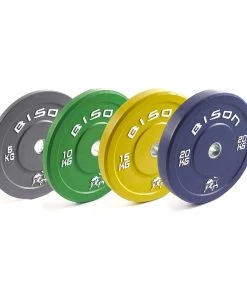 Wolverson Fitness New Gear Bison Colour Bumper Plates 28 Wolverson Fitness New Gear Bison Colour Bumper Plates