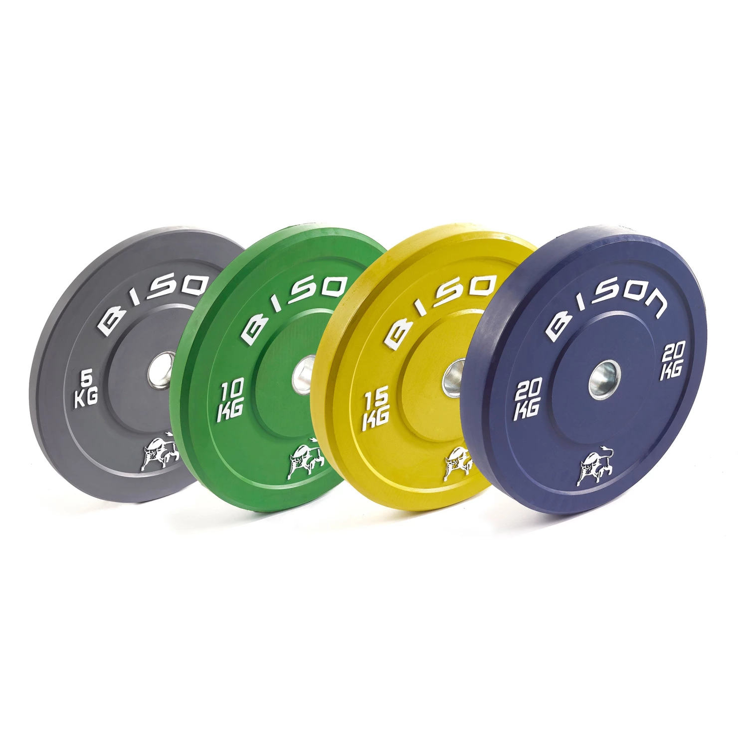 Wolverson Fitness New Gear Bison Colour Bumper Plates 15 Wolverson Fitness New Gear Bison Colour Bumper Plates