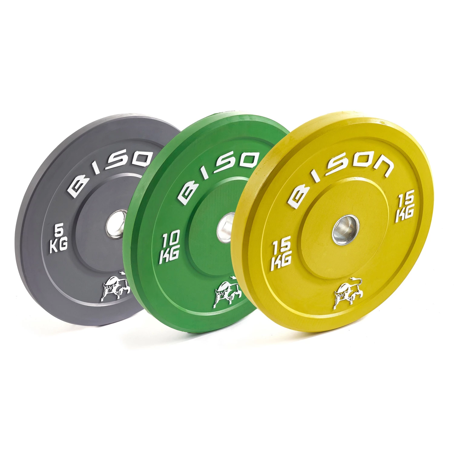 Wolverson Fitness New Gear Bison Colour Bumper Plates 16 Wolverson Fitness New Gear Bison Colour Bumper Plates