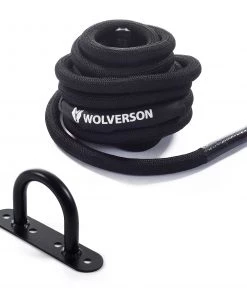 Wolverson Fitness New Gear Wolverson Black Battle Rope Bundle
