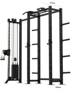 Wolverson Fitness Bison Compact Rack With Single Pulley Attachment 11 Wolverson Fitness Bison Compact Rack With Single Pulley Attachment