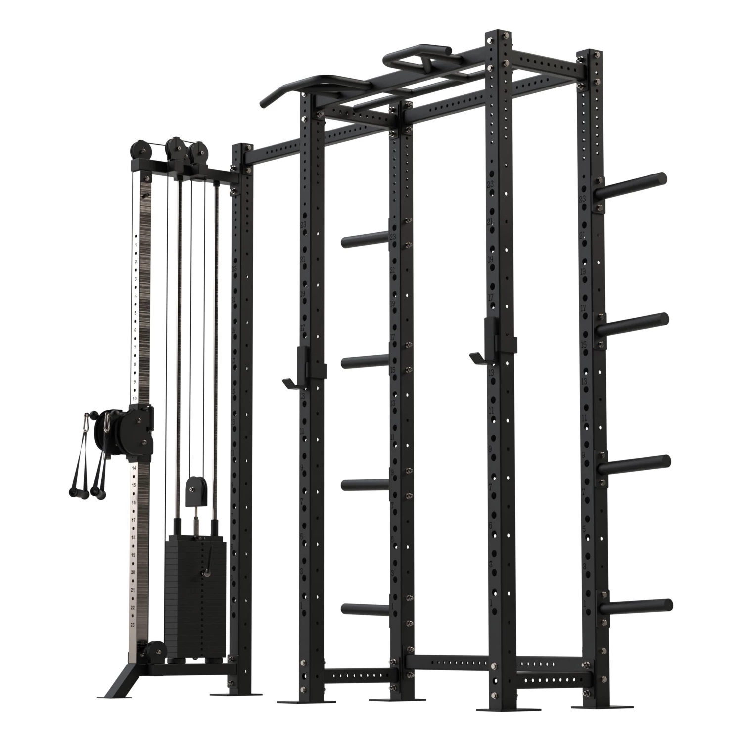 Wolverson Fitness Bison Compact Rack With Single Pulley Attachment 3 Wolverson Fitness Bison Compact Rack With Single Pulley Attachment
