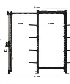 Wolverson Fitness Bison Compact Rack With Single Pulley Attachment 10 Wolverson Fitness Bison Compact Rack With Single Pulley Attachment