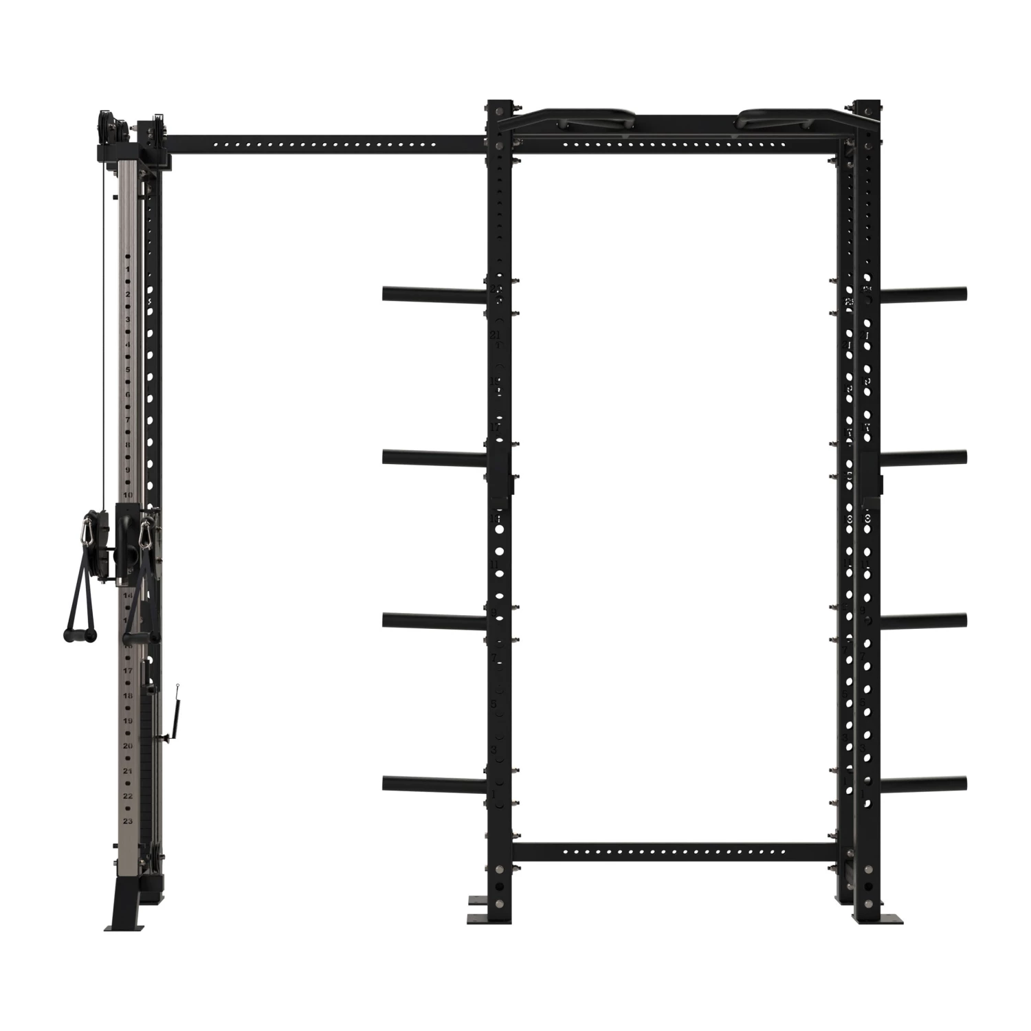Wolverson Fitness Bison Compact Rack With Single Pulley Attachment 4 Wolverson Fitness Bison Compact Rack With Single Pulley Attachment