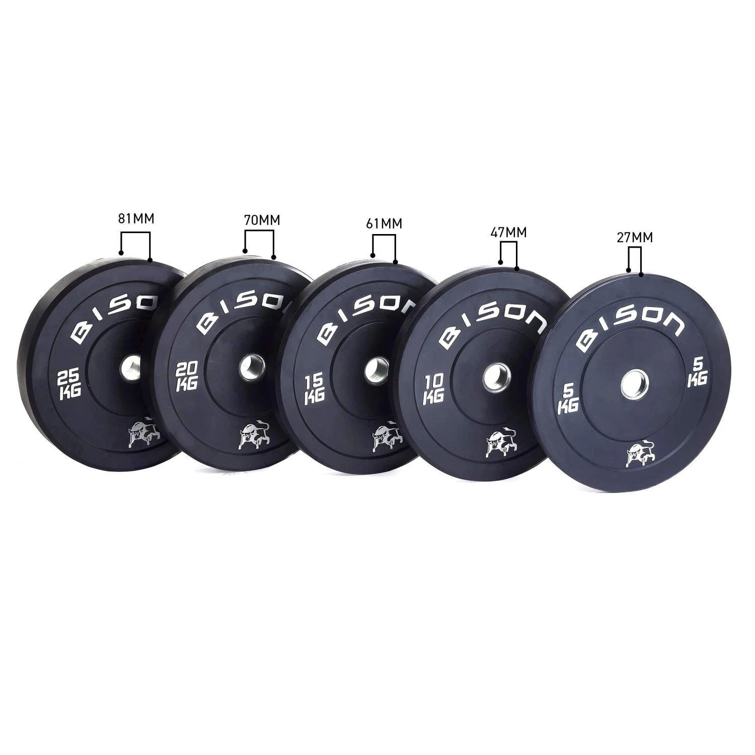 Wolverson Fitness Bison Black Bumper Plates New Gear 4 Wolverson Fitness Bison Black Bumper Plates New Gear