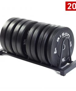 Wolverson Fitness New Gear Wolverson Toast Plate Rack + Bumper Plate Bundle