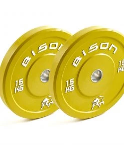Wolverson Fitness New Gear Bison Colour Bumper Plates 25 Wolverson Fitness New Gear Bison Colour Bumper Plates