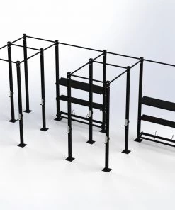 Wolverson Fitness Bison Series 4 Bay Rig + Double Storage Pod
