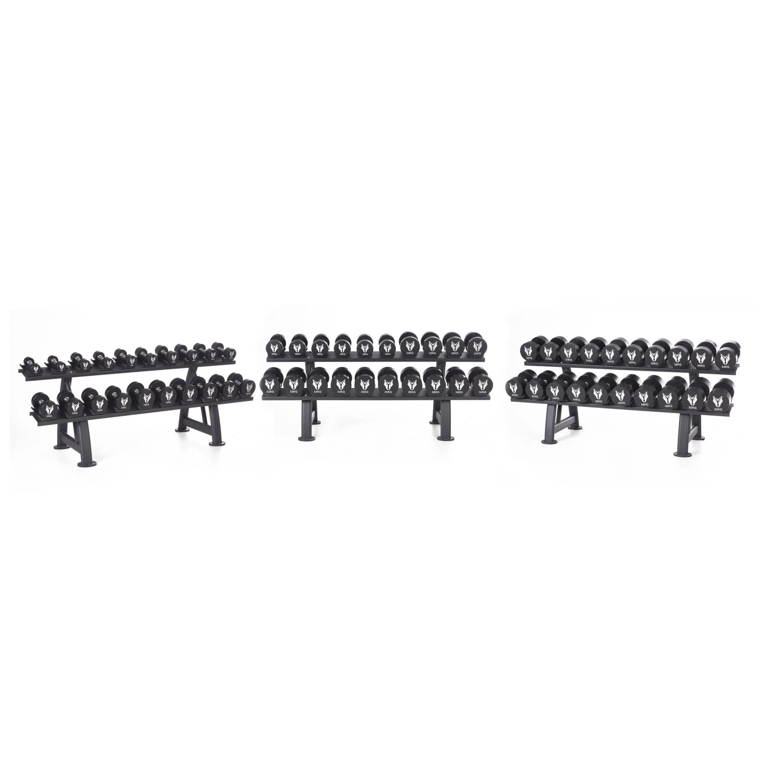 Wolverson Fitness Dumbbells Wolverson PU Dumbbell 30 Pair Set With Rack 3 Wolverson Fitness Dumbbells Wolverson PU Dumbbell 30 Pair Set With Rack