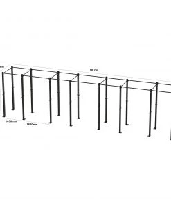 Wolverson Fitness Bison Series - 8 Bay Freestanding Rig New Gear