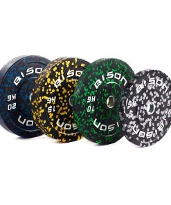Wolverson Fitness New Gear Bison Hi-Impact Bumper Plates 18 Wolverson Fitness New Gear Bison Hi-Impact Bumper Plates