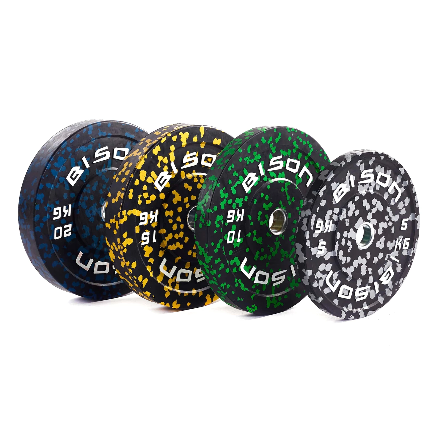 Wolverson Fitness New Gear Bison Hi-Impact Bumper Plates 5 Wolverson Fitness New Gear Bison Hi-Impact Bumper Plates