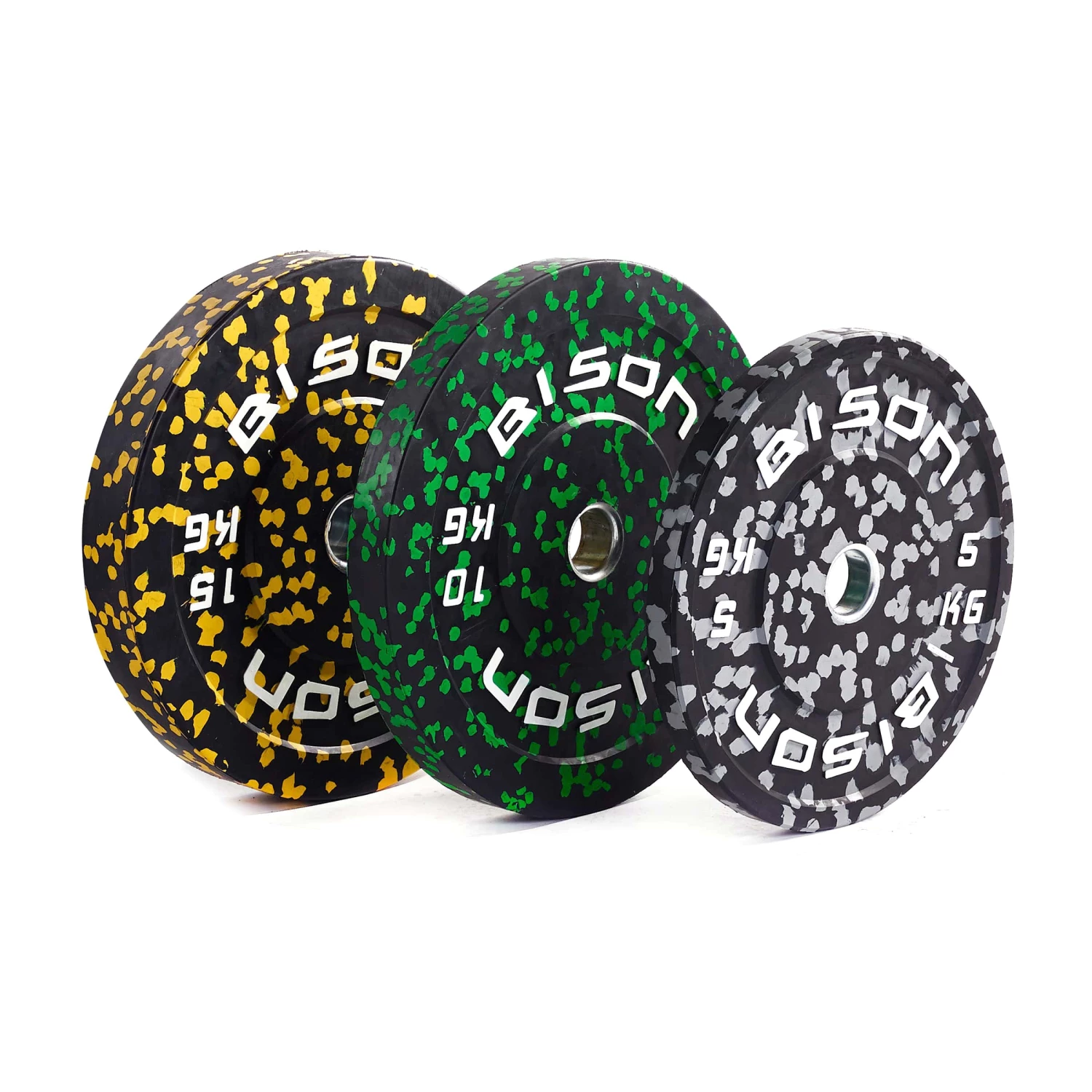 Wolverson Fitness New Gear Bison Hi-Impact Bumper Plates 6 Wolverson Fitness New Gear Bison Hi-Impact Bumper Plates