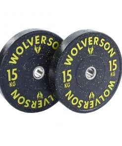 Wolverson Fitness New Gear Wolverson Hybrid Bumper Plates 15 Wolverson Fitness New Gear Wolverson Hybrid Bumper Plates
