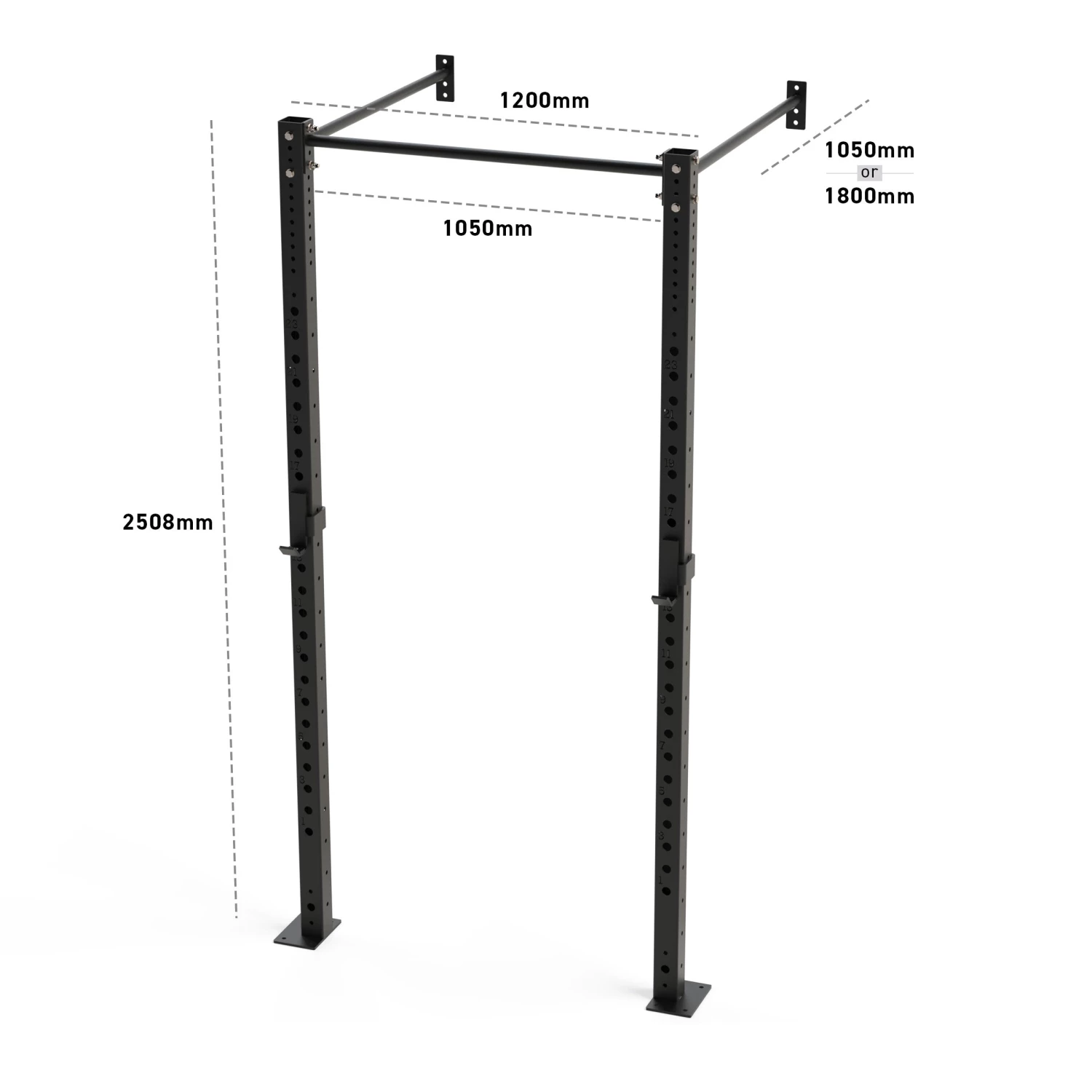Wolverson Fitness New Gear Bison Series - 1 Bay Wall Mounted Rig 4 Wolverson Fitness New Gear Bison Series - 1 Bay Wall Mounted Rig