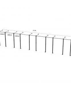 Wolverson Fitness Bison Series - 5 Bay Wall Mounted Rig