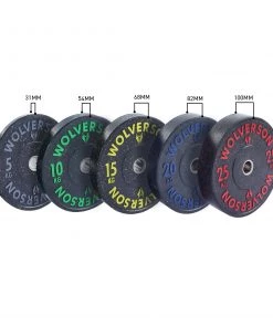 Wolverson Fitness New Gear Wolverson Hybrid Bumper Plates
