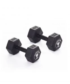 Wolverson Fitness Wolverson Rubber HEX Dumbbell Pairs 19 Wolverson Fitness Wolverson Rubber HEX Dumbbell Pairs