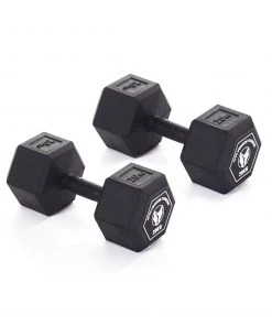 Wolverson Fitness Wolverson Rubber HEX Dumbbell Pairs 23 Wolverson Fitness Wolverson Rubber HEX Dumbbell Pairs