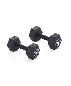 Wolverson Fitness Wolverson Rubber HEX Dumbbell Pairs