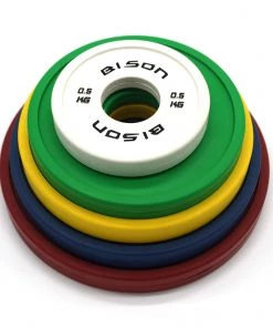 Wolverson Fitness Bison Rubber 0.5kg - 2.5kg Fractional Plate Set New Gear