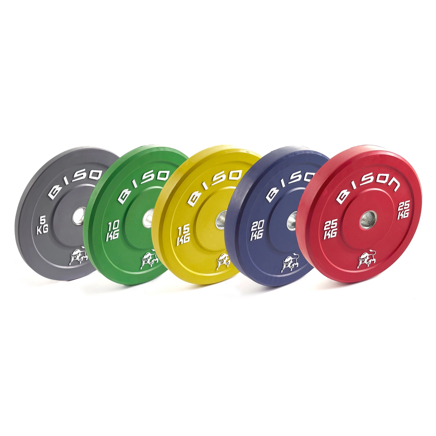 Wolverson Fitness New Gear Bison Colour Bumper Plates 3 Wolverson Fitness New Gear Bison Colour Bumper Plates