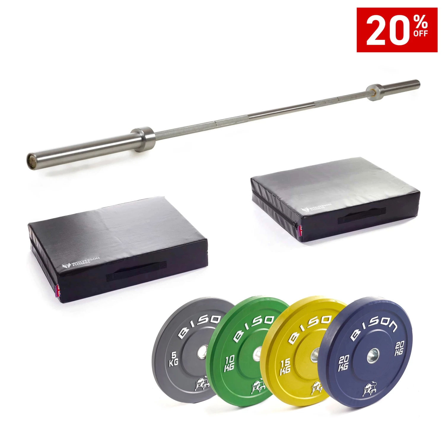Wolverson Fitness New Gear Wolverson Deadlift Bar Bundle 4 Wolverson Fitness New Gear Wolverson Deadlift Bar Bundle