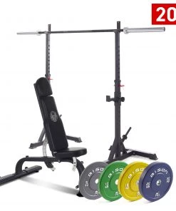 Wolverson Fitness Wolverson ECO Mobile Squat Rack Bundle