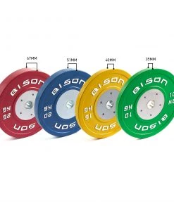 Wolverson Fitness Bison Colour Olympic Competition Bumper Plates 140kg Set New Gear