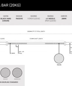 Wolverson Fitness The Ultra Bar - 20kg 17 Wolverson Fitness The Ultra Bar - 20kg